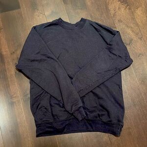 black crewneck